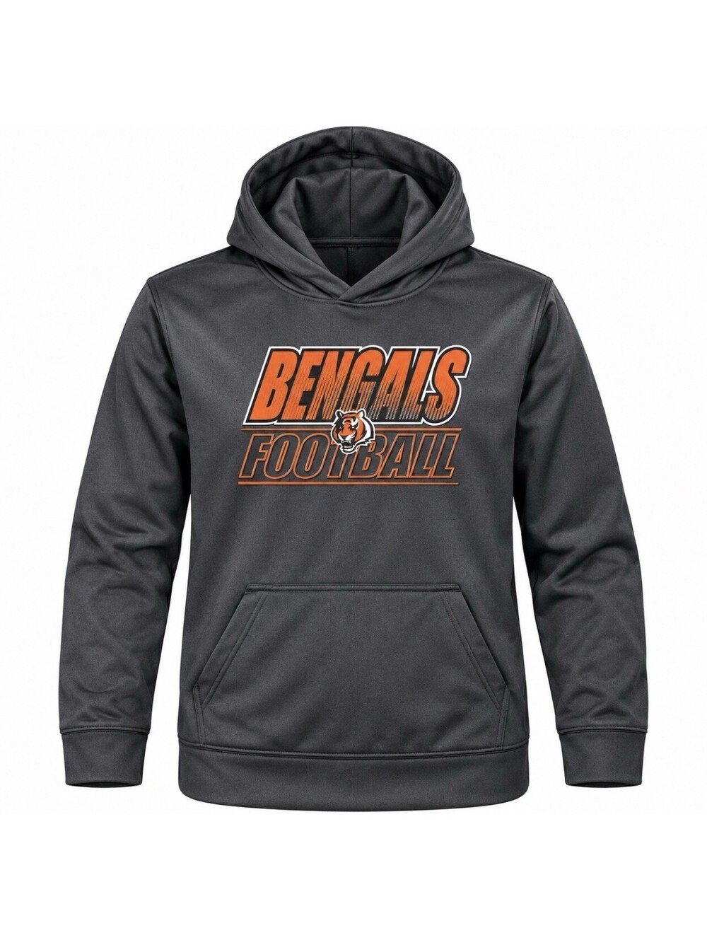 Cincinnati Bengals NFL Team Apparel Youth Large 14/16 Black Pullover Hoodie NWOT